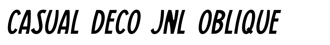 Casual Deco JNL Oblique